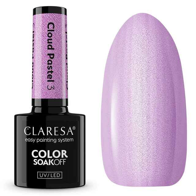 Claresa UV-LED-Gel-Nagellack, 5 ml, Wolkenpastell 3