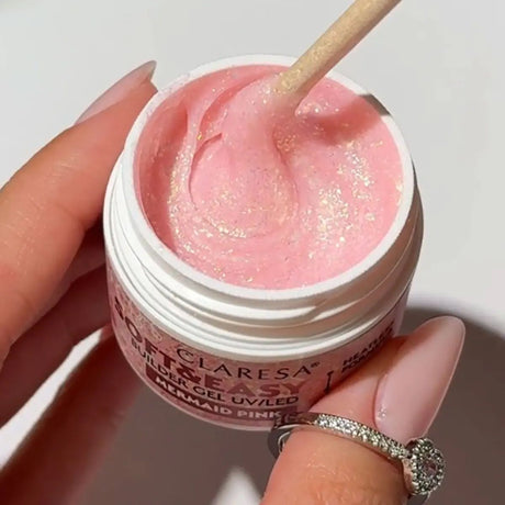Claresa keratine soft easy builder gel mermaid pink 45gr.