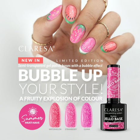 Claresa Bubble Jello Basislack Wassermelone 5 ml