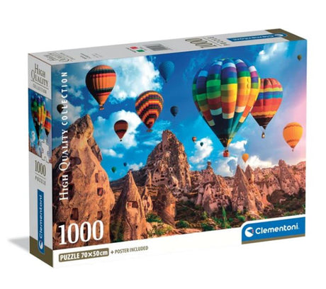 Clementoni – Puzzle – 1000 Teile – Luftballons in Kappadokien – Puzzle für Erwachsene – hochwertige Sammlung