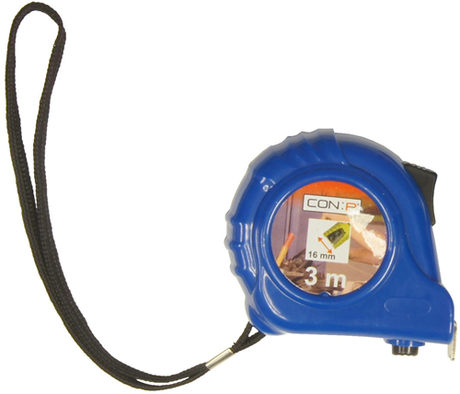 Con:p Maßband 3 m abs 16 mm Euro – cpt701163