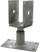 Connex Pfostenhalter U auf Platte 80->150 VVZ - HV4270