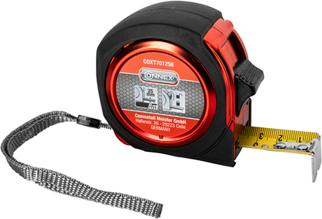 Connex-Maßband, 8 m, ABS, 25 mm, Euro-Kalibrierung – Coxt701258