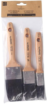 Copenhagen pro kwastenset - platte kwast - maat 1-1,5-2 - synthetisch haar - 3-delig - fsc houten steel - 23.900.04