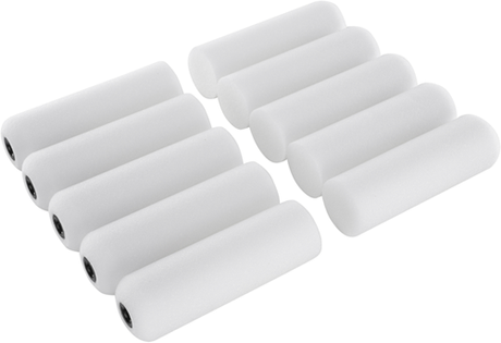 Copenhagen Pro Decklackwalze – Schaumstoff – superfein – Bügelseite rund – 11 cm – 10 Stück