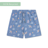 Korallenglück | Mehrfarbige UV-Schwimmboxershorts für Jungen