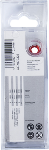 Connex set houtboren 4-10mm 5dlg rood - cox972325