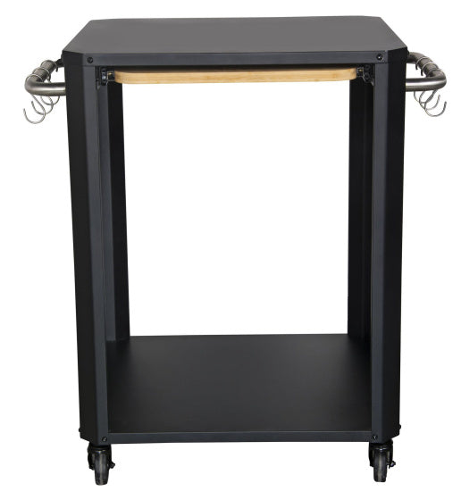 Cozze Outdoor -Tisch mit ausziehbarem Tisch für Pizzaofen schwarz
