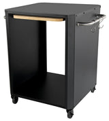 Cozze Outdoor -Tisch mit ausziehbarem Tisch für Pizzaofen schwarz