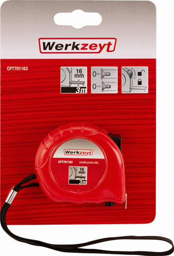 Con:p Maßband 3 m abs 16 mm Euro – cpt701163