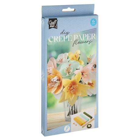 Craft id crepe bloemen knutselset