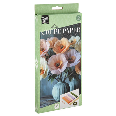 Craft id crepe bloemen knutselset