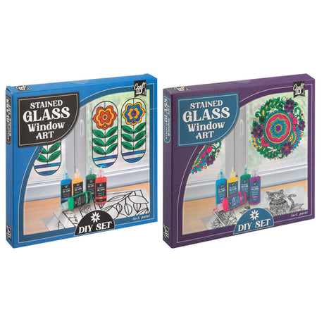 Craft id stained glass window art, 2ass