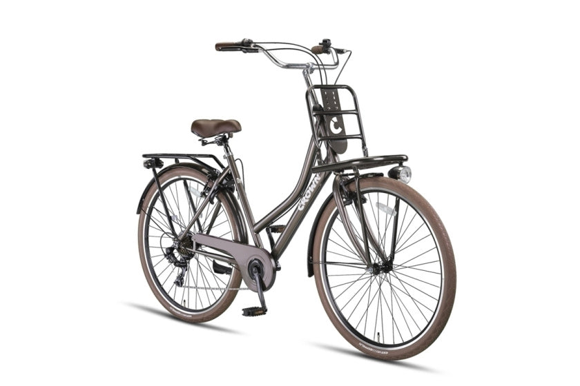 Crown Berlin 28 Zoll 53 cm Damen 7V V-Brems graubraun