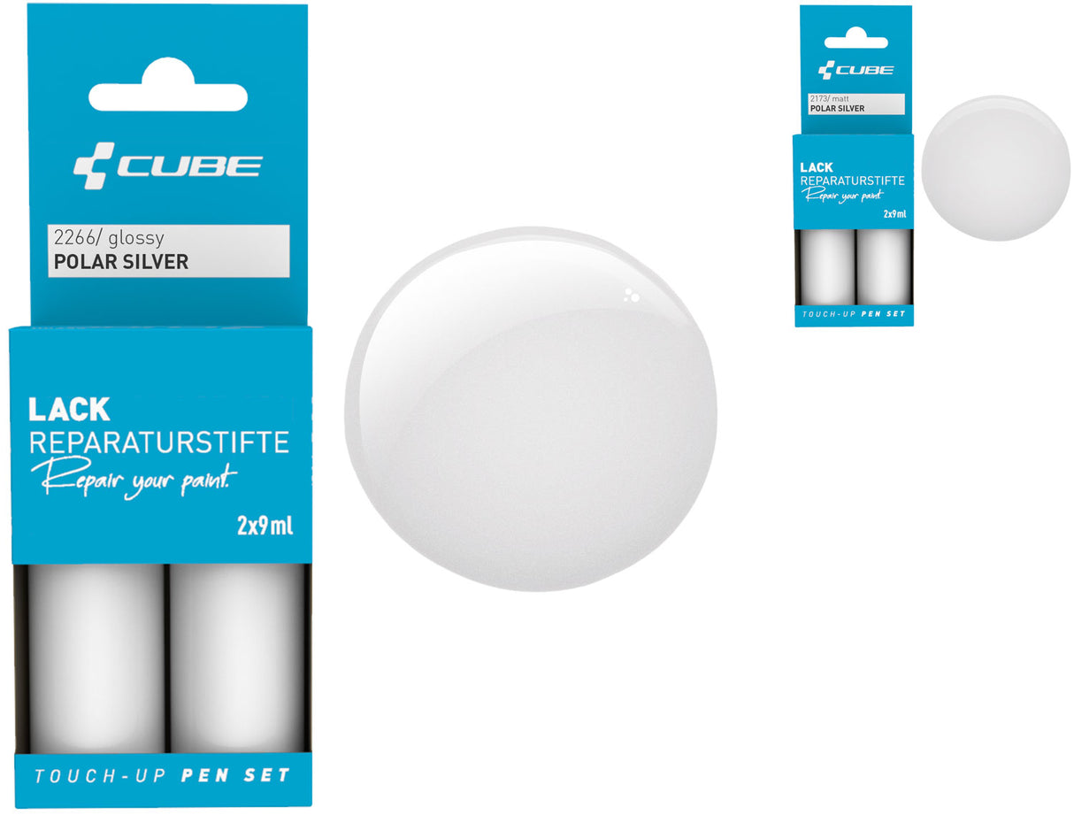 Cube Lackstift-Set Polarsilber