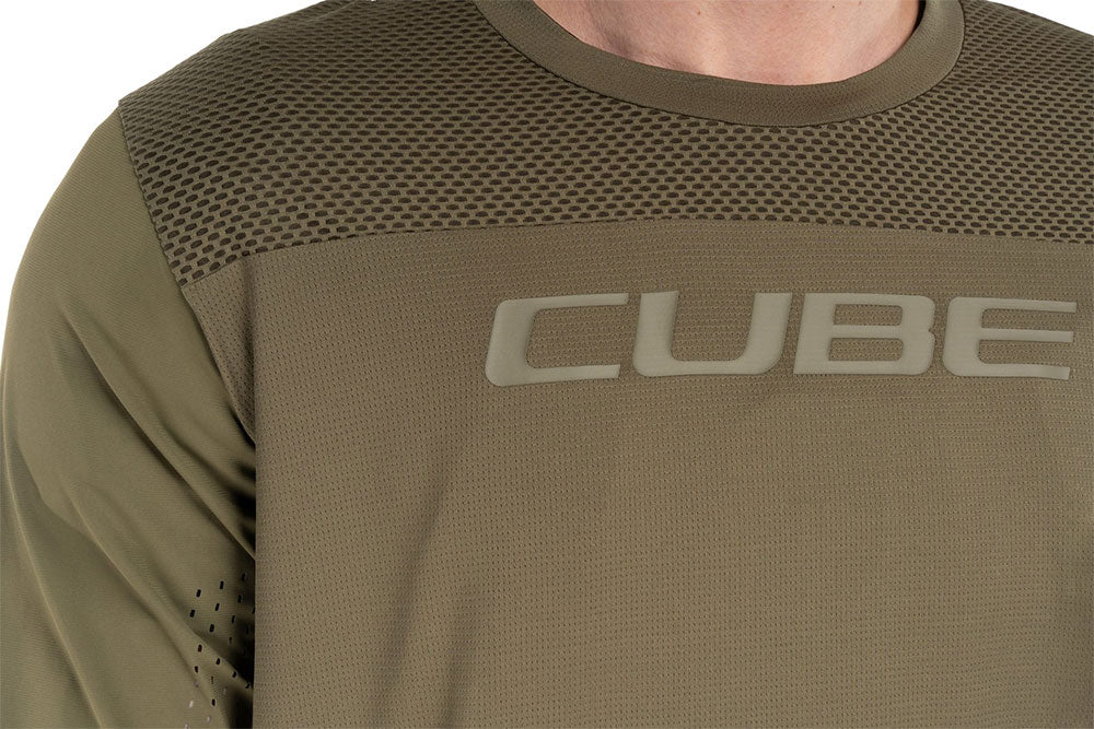 Cube Round Neck Pro TM – MTB-Langarmtrikot