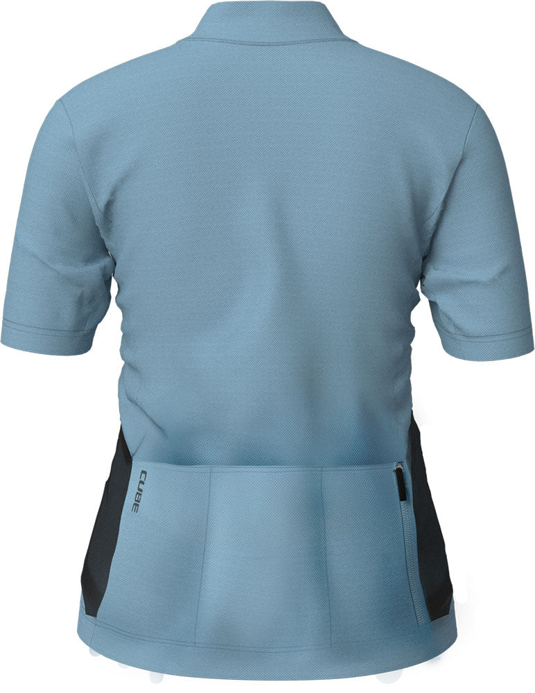 Cube gravel cargo full zip - women's jersey