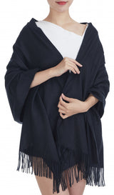 Cwi Schal Damen 180 x 70 cm Viskose dunkelblau Einheitsgröße