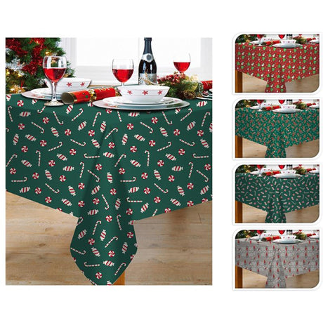 Home-Styling-Tischdecke mit Weihnachtsmotiv, 130 x 180 cm