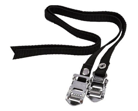 Zehenclip-Riemen ATB-Nylon-Schwarz-Set ohne Marke