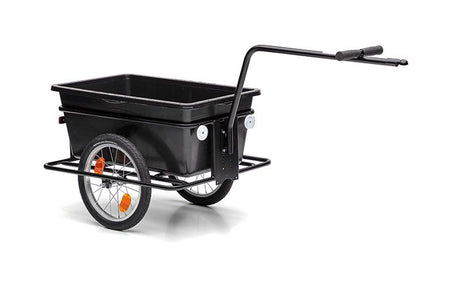 Roland Big Boy Fahrradanhänger - Plastikstahl - 90L - Schwarz