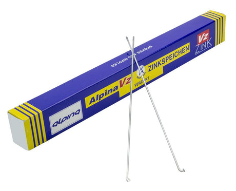 Alpina Speichen Zink 14-232 ohne Nippel Silber (144Stk)