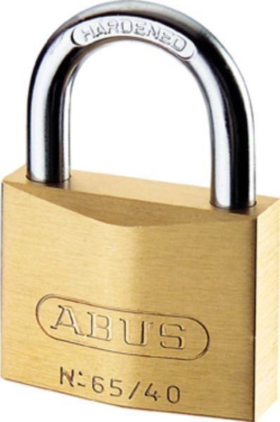 ABUS Vorhängeschloss 65 40 mm Gold - Schlüsselschloss - 5 cm