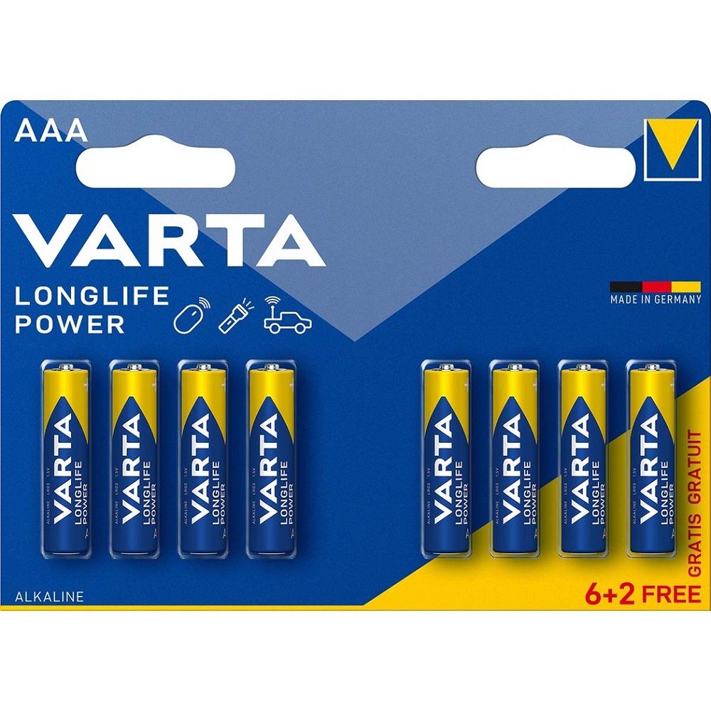 Varta batt va longlife power lr03 aaa bleistift krt a 8