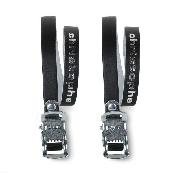 Zefal Zehenclip-Riemen Zef Christophe 516 Leder schwarz Set