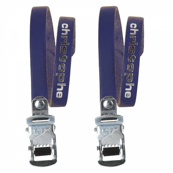 Zefal Toe Clip Strap Zef Christophe 516 Leder Bl Set