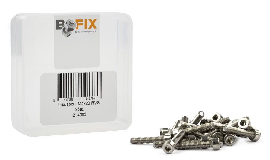 Bofix Box A 25 Allen Bolts M4x20 Edelstahl