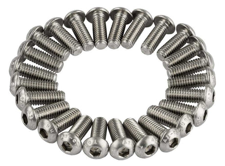 Anp-Schraube M6x16 Innensechskant Edelstahl ISO7380-1 A2-070 DS A 25