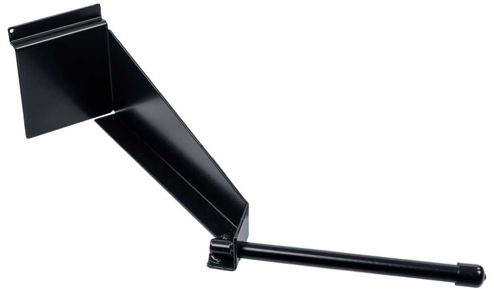 Markenloser Zahnstangenradhalter Steckachse 12 mm RAL9005 schwarz