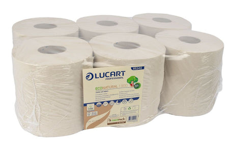 Primp Reinigungspapier Lucart Eco Natural Midi Roll Havana 6 Rollen