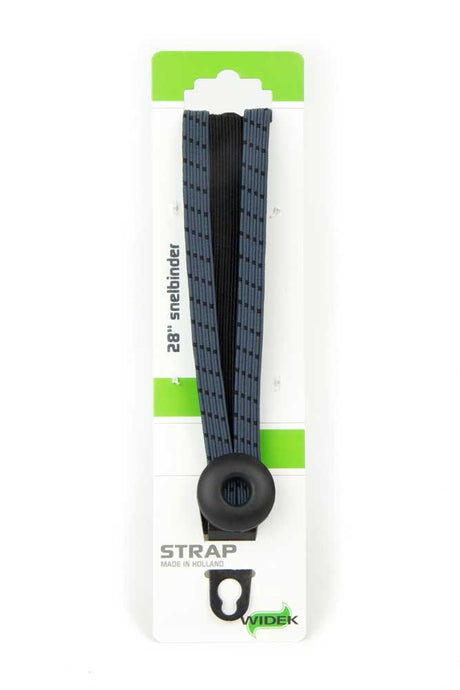 Widek b.v. Widek-Augenbinder 1x24 mm. Schwarz. 2x12mm. blaugrau mit schwarzen Stahlplatten auf Karton (54 cm).