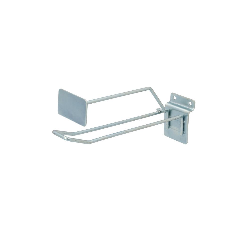 Tegometall Regalhaken Doppellatte m Label 20cm ds a 50
