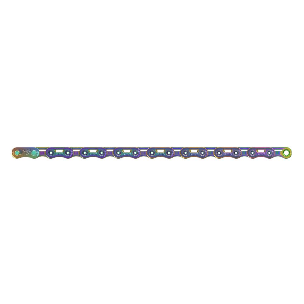 Sram-Kette rot Flattop Rainbow 12fach 126 Glieder Powerlock E1
