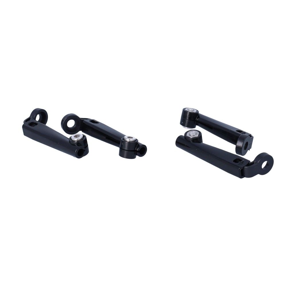 Eurofender Spatd EF Systema abgewinkelter Rutenhalter schwarz Set a 4