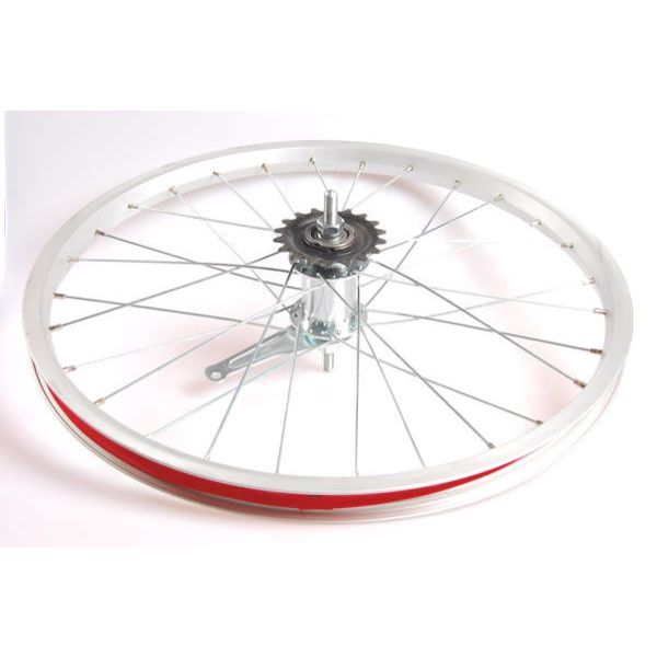 Hinterrad 20 x 1,75 Aluminium mit Bevorzugung Bremsnabe - Silber
