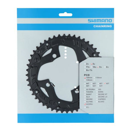 Shimano - Kettentop 48T Acera FC -T3010 9 Geschwindigkeit - Für Kettenschutz - Schwarz