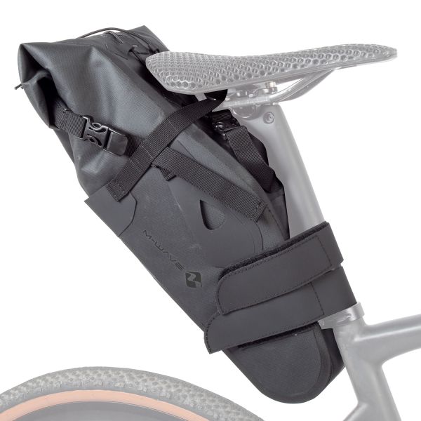 M-Wave Satteltasche Rough Ride II – Schwarz – 12 Liter (l)