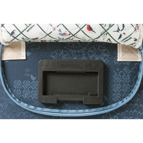 Basil Bohème City Bag-Blau, elegante Hand-, Schulter- und Lenkerbeutel, Wasserabnahme, 8 Liter Inhalt