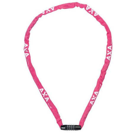 Axa Kettenschloss starr RCC Code 120x3,5 mit Polyesterüberzug – rosa