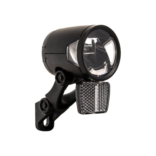 Scheinwerfer H -Black MR8 Dynamo - auf Funktion - mit Halter - 180 Lumen