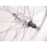 Hinterrad 28 x 1 4 ZAC19 Freewheel Fixed - Silber