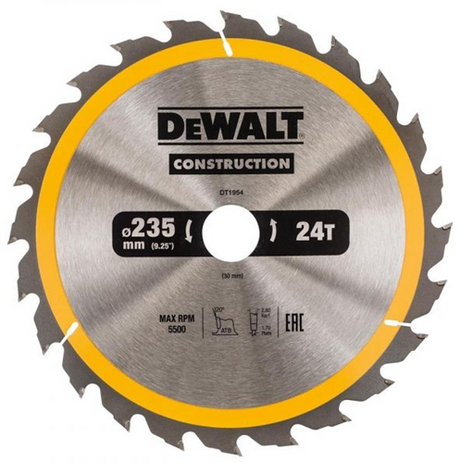 Dewalt Zubehör dt10399-qz Kreissägeblätter | 190mm | 24 t | extreme Rahmung | 3 Stück - dt10399-qz
