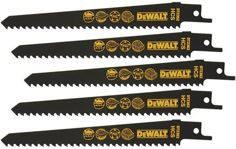 Dewalt Zubehör Säbelsägeblatt HCS 152 x 4,2 mm Holz und Kunststoff, schnell mit feinem Finish – dt2362-qz