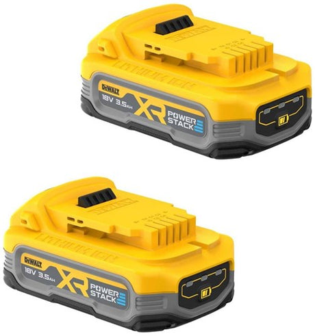 Dewalt dcbp318s2-xj | accu duopack | powerstack | 2x 18v xr | 3.5ah - dcbp318s2-xj
