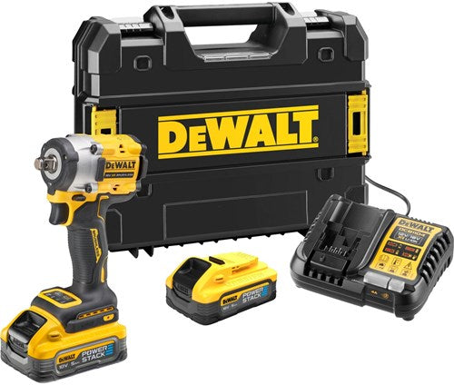 Dewalt dcf921p2lrt-qw compact accu slagmoersleutel | frictiering lanyard-ready | xr 18v | 1 2'' | 2x 5,0ah accu's + lader | in tstak - dcf921p2lrt-qw