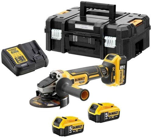 Dewalt dcg405p3 Akku-Winkelschleifer | 125mm schwarz | 3x 18V 5,0 Ah XR Li-Ion | +tstak - dcg405p3-qw